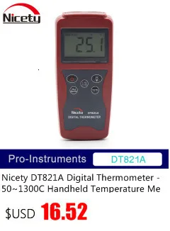 Хороший DT1320 цифровой ЖК-Промышленный Термометр термопары датчик K Тип двухканальный термометр с зондом Null