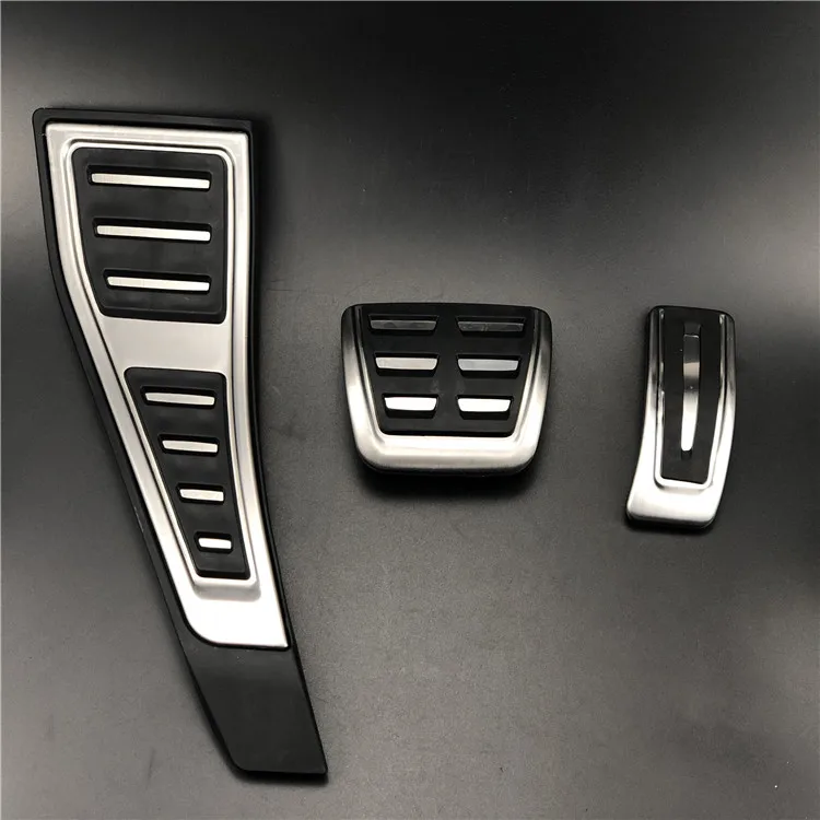 

RHD газовая топливная Тормозная подставка для ног, накладка на педаль для Audi A4 S4 RS4 B9 8W 2016 2017 2018 правый Привод 3 шт./компл.