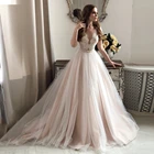Пляжное свадебное платье цвета шампанского, свадебное платье, кружевное богемное женское платье по индивидуальному заказу
