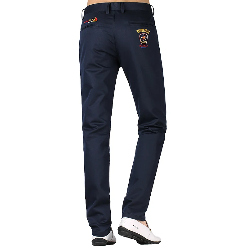 Брюки мужские зимние классические хлопок прямые штаны утепленные с вышивкой