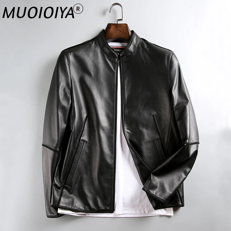 

Autumn Winter Jacket Genuine Leather Jacket Men Luxury Natural Sheepskin Leather Jackets Chaqueta Cuero Hombre7034 MY742