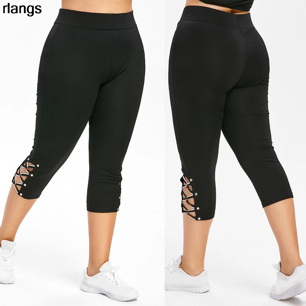 

European And Beautiful Women's Stretch Pants 2020 Summer New Knitted Straps Bead Stitching Stretch Leggings Pants Women's