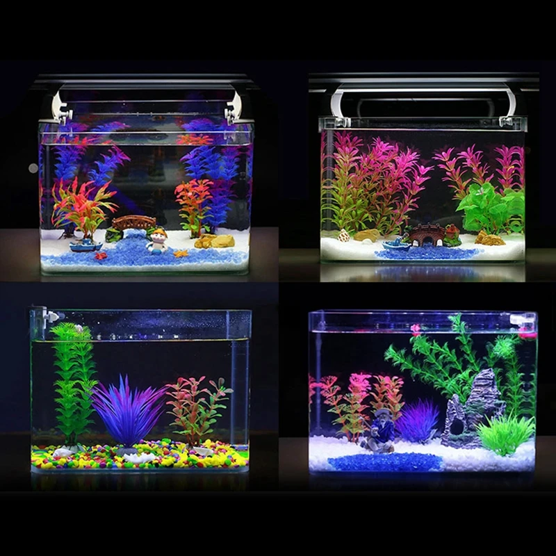 

1PCS Artificial Aquarium Decor Plastic Plant Lifelike Mini Underwater Aquarium Green Plant Fish Tank Decor Supplies Accessories