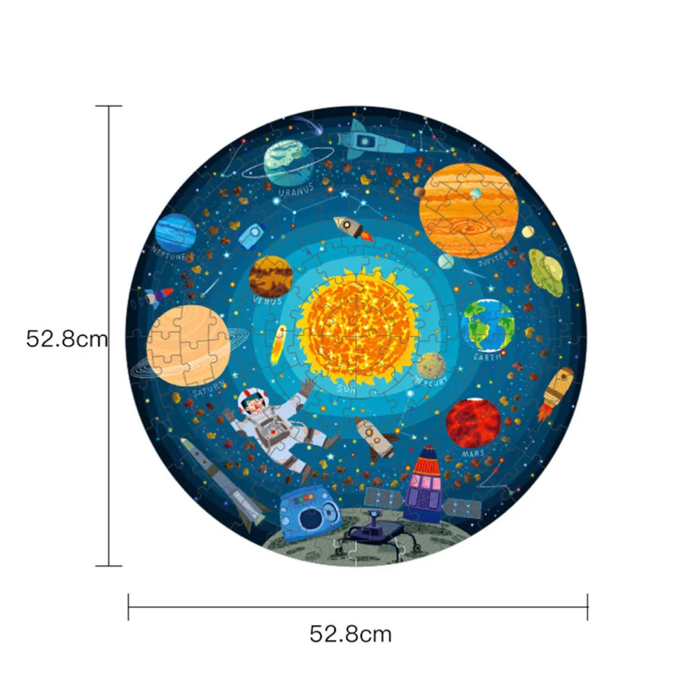 

1 Set Kids Paper Puzzle Space Walk Paper Jigsaw Educational Plaything Children Puzzle Game ToysIncluding 150pcs Puzzle)