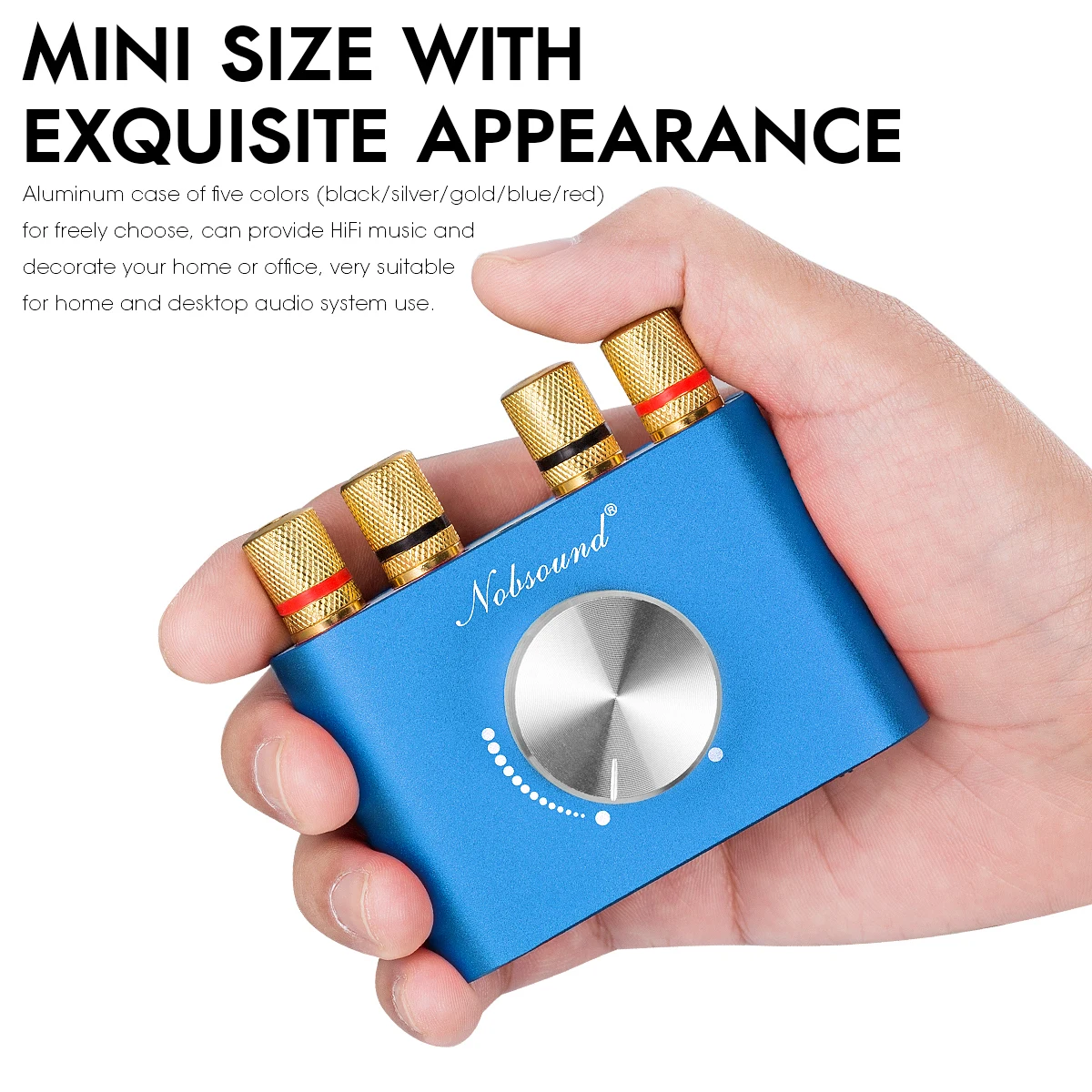Nobsound Мини Bluetooth 5,0 HiFi TPA3116 цифровой усилитель стерео аудио 2,0 канальный усилитель звука 100 Вт усилитель мощности