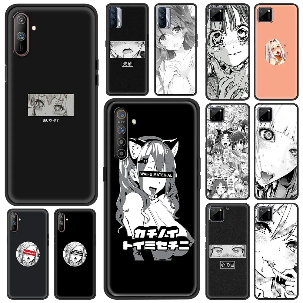 

Luxury Soft Cover for Realme C3 C11 5 6 7 8 X50 Pro XT C25 C15 GT Neo V13 5G Phone Case Shell Coque Anime Girl Cartoon Japan