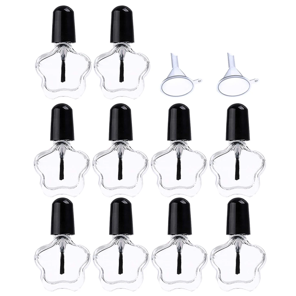 

12pcs Spray Bottle Nail Polish Bottles Durable Practical Useful Creative Transparent Bottles Nail Polish Container Empty Bottles