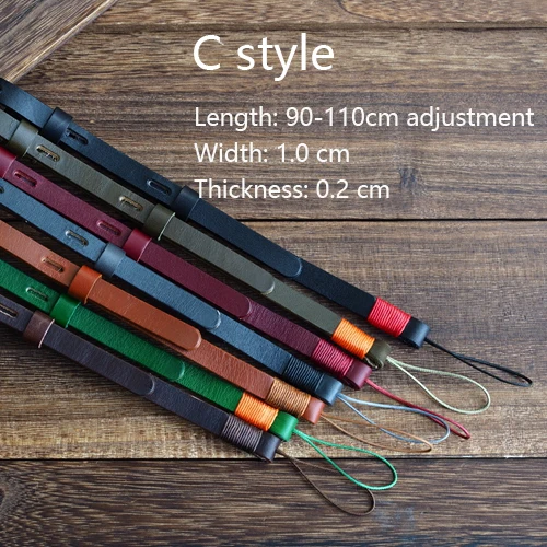 Ремешок из натуральной кожи для камеры универсальный ремень переноски ремешок