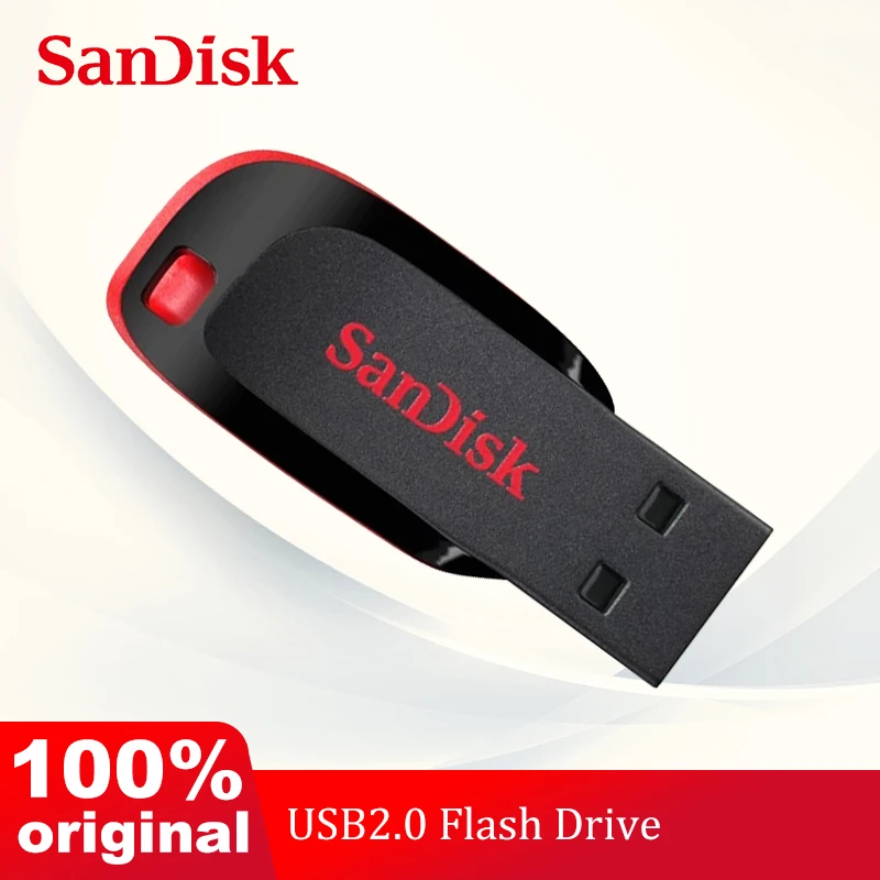 

USB-флеш-накопитель SanDisk CRUZER BLADE, USB 2,0, 128/64/32/16/8/4 ГБ