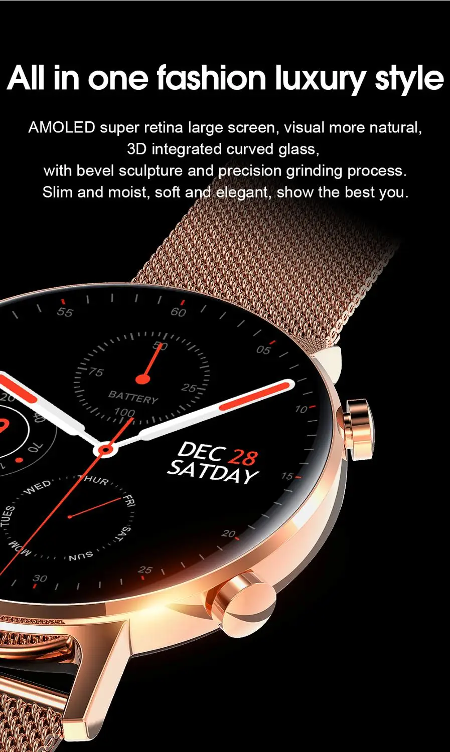 

SG3 Smart Watch Men Women SmartWatch Custom Dial ECG PPG Wireless Charging AMOLED Full Touch Screen Smart Watch Android Up SG2