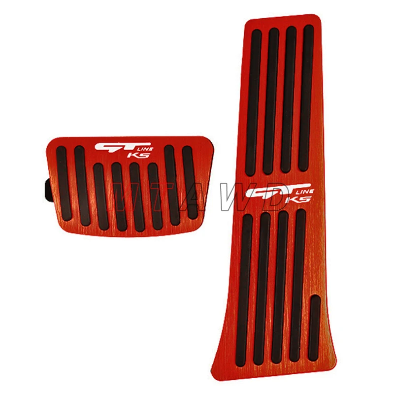 

For KIA K5 GT LINE Accessories 2022 2021 Aluminum AT Car Accelerator Gas Pedal Anti Slip Brake Pad Protectors Cover Trim Styling
