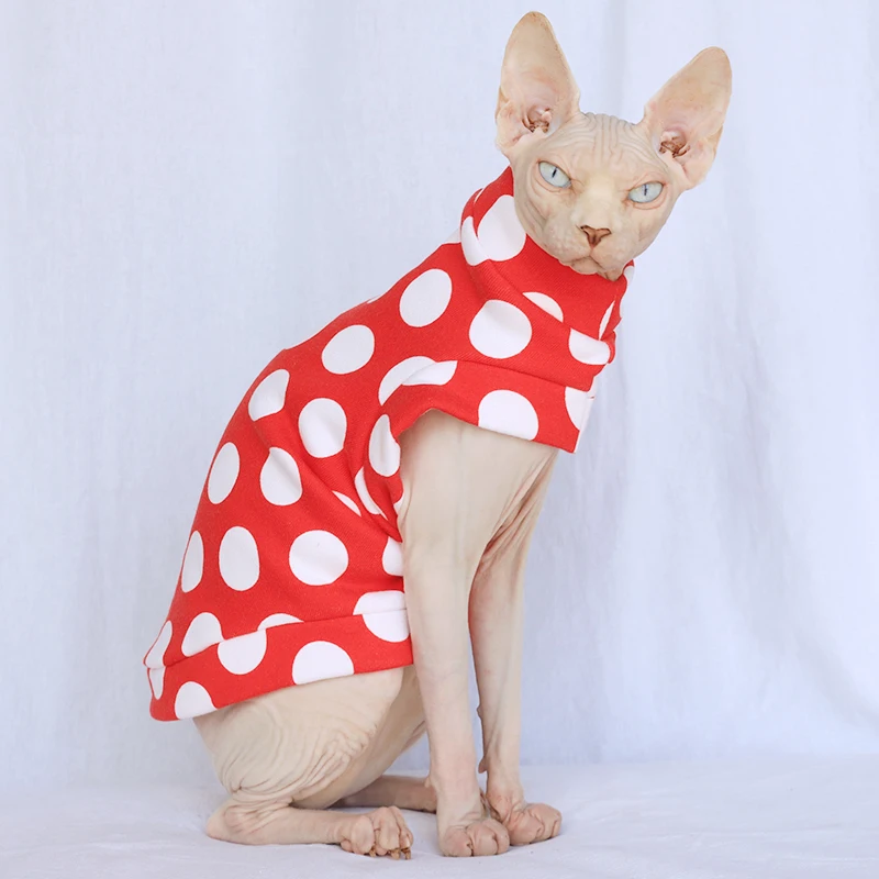 

Sphinx Canada hairless cat leisure cotton brand spring and autumn cat clothing vests cat supplies pet products kitten clothes