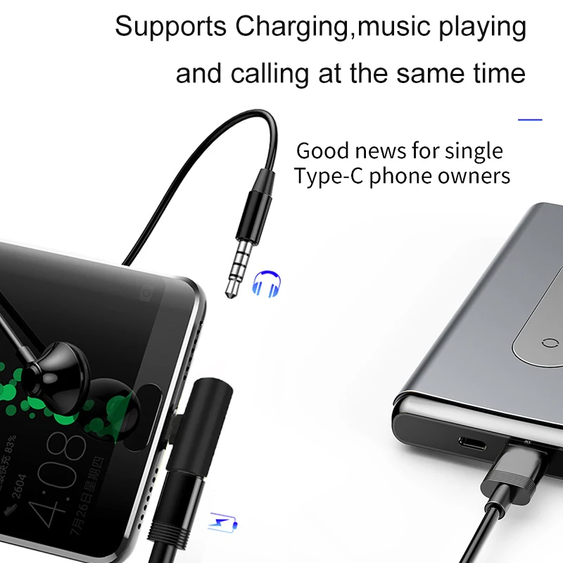 Переходник с Type C на 3 5 мм для Xiaomi Mi 9 Explorer Mi9 Mi8 SE 8 Lite Pro 6 6X A2 Mix 2 2S TypeC USB аудио