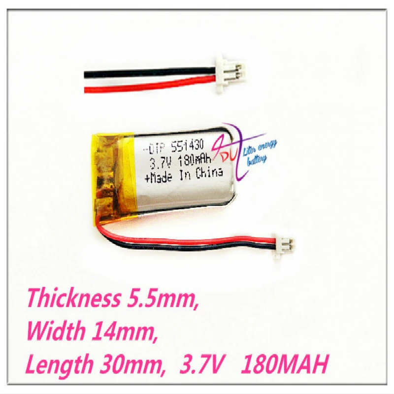 XHR-2P 1 0 551430 3 7 V 180mAh 551429 литий-полимерные перезаряжаемые ионные элементы для Mp3Mp4 Mp5