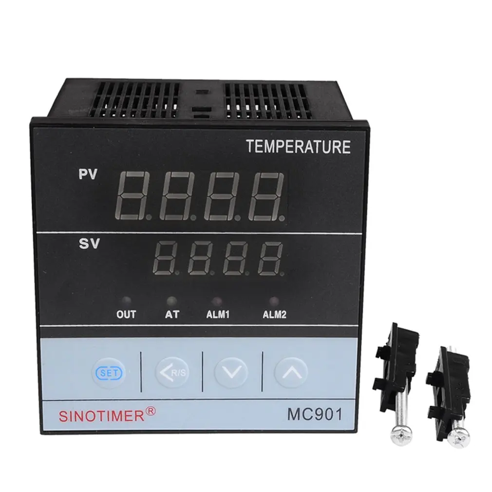 

MC901 Digital Waterproof PID Temperature Controller K Type PT100 Sensor Input Relay SSR Output 85-265V