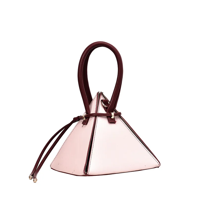 

New Mini Bag Female 2020 New Korean Style Cool Girl's Handbag Triangle Bag Fashion Messenger Bag