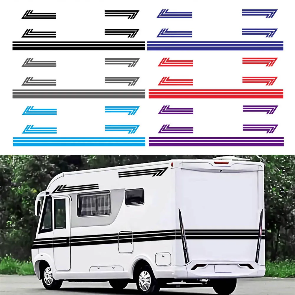 

3PCS Car Stickers Car Covers Vinyl Racing Sports Decal Head Stripe Pattern Car Sticker Universal Car Sticker Set Automobile Part