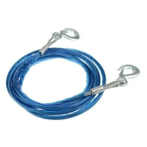 

4m tractor rope heavy-duty steel wire metal road restoration hook Tow rope high quality