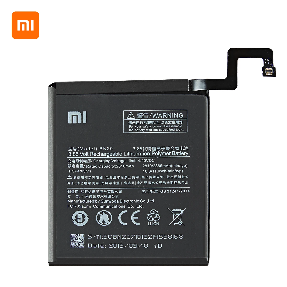 Xiao mi 100% Orginal BN20 2860mAh Battery For Xiaomi Mi 5C M5C Mi5C High Quality Phone Replacement Batteries +Tools | Мобильные
