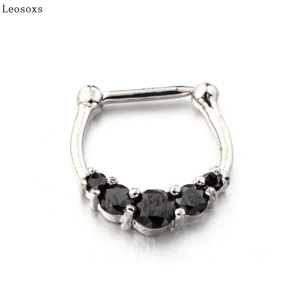 

Leosoxs 1 piece Europe and the United States hot puncture jewelry fashion exquisite nose ring round nose nail