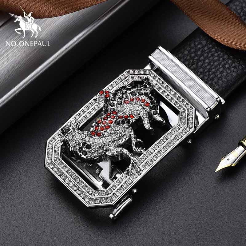 Ремень NO.ONEPAUL из бычьей кожи мужской деловой ремень шириной 3 8 см с автоматическим