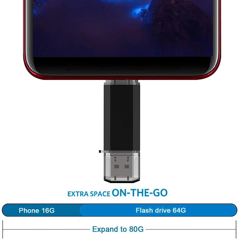 USB 3.0 OTG Flash Drive 128GB 256GB TYPE C External Storage Memory Stick 32GB 16GB Pen High Speed 64GB Pendrive cle |