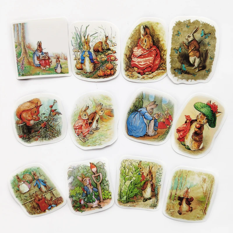 40 шт Ретро Кролик мультфильм наклейки Англия сказка украшения Diy дневник в стиле