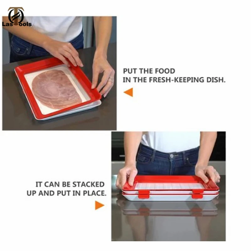 Умный поднос для хранения продуктов креативный пищи пластиковый контейнер набор