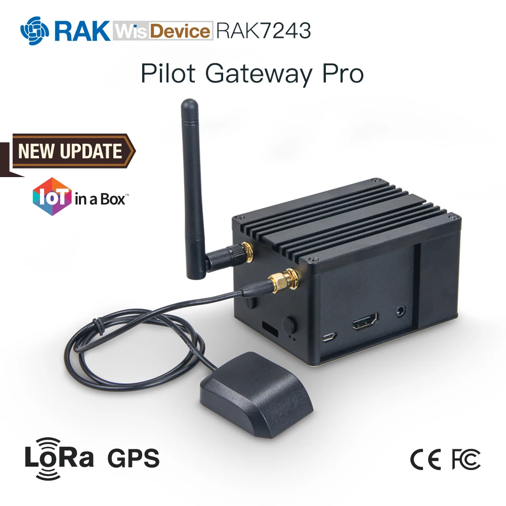 RAK7243 пилотный шлюз Pro Raspberry Pi 3B + SX1301 внутренний модуль LoRaWan с концентратором RAK2245 LoRa