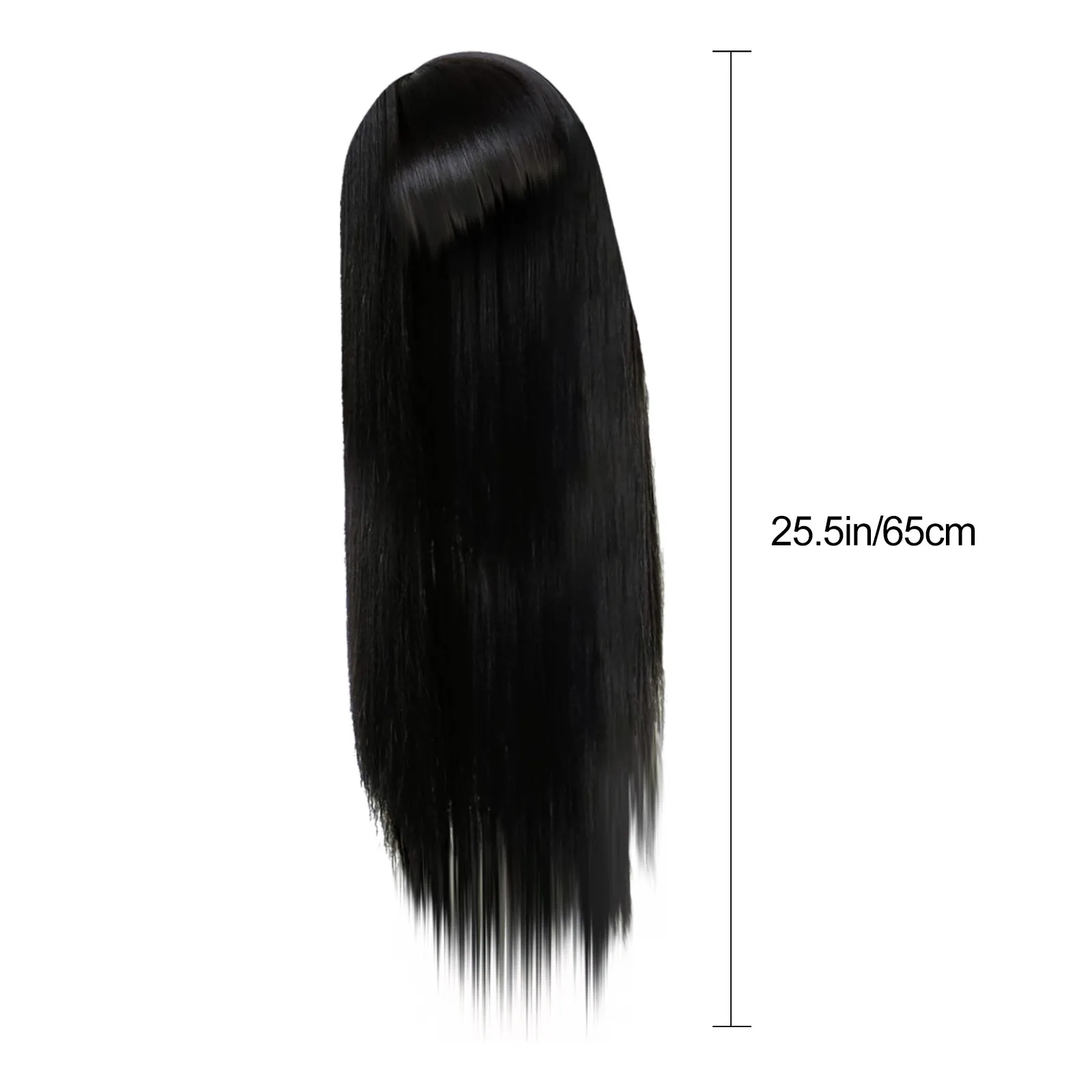 

Long Straight Hair Natural Black Remy Heat-Resistant Fiber Hair natural-looking costume for everyday wear Hair styling tools