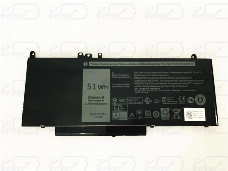 G5M10 ноутбук Батарея 7 4 V 51Wh для Dell Latitude E5450 E5550 E5470 E5570 5570 5470 5550 5450 8V5GX R9XM9 WYJC2 1K |
