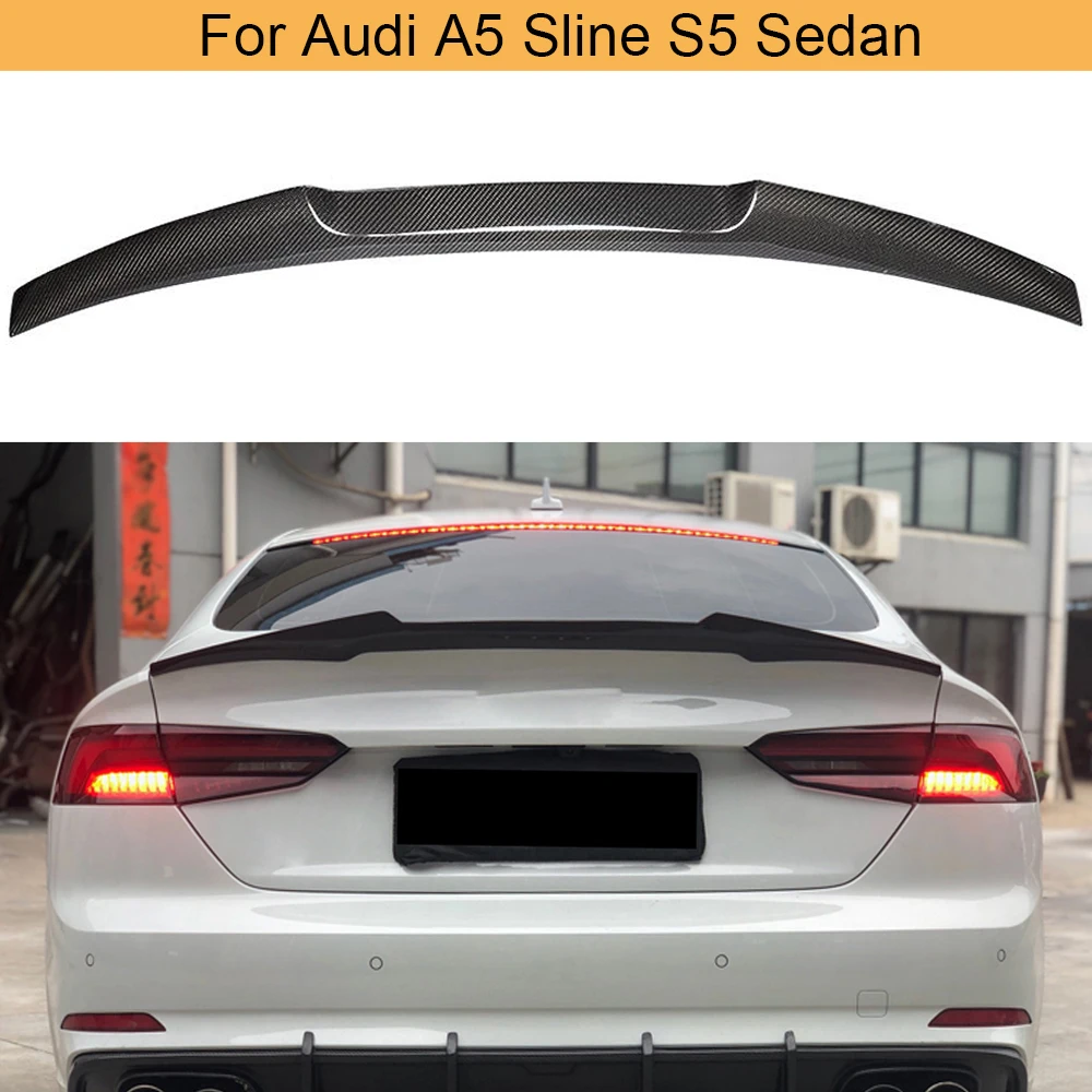 Автомобильная фотосессия для Audi A5 Sline S5 седан 2017 2019 Задняя Крышка багажника губа