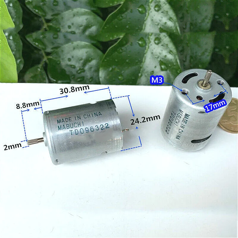 MABUCHI RK-370SD двигатель постоянного тока 3в-7.4в 6В рельефный вал 24 мм круглый