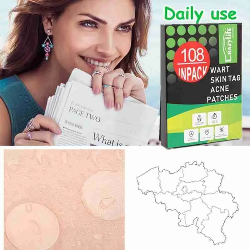 

108 sheet Transparent concealer Stickers Acne Skin Care care Patch Pimple Removal Remover Spot Tags Blemish Face P5M7