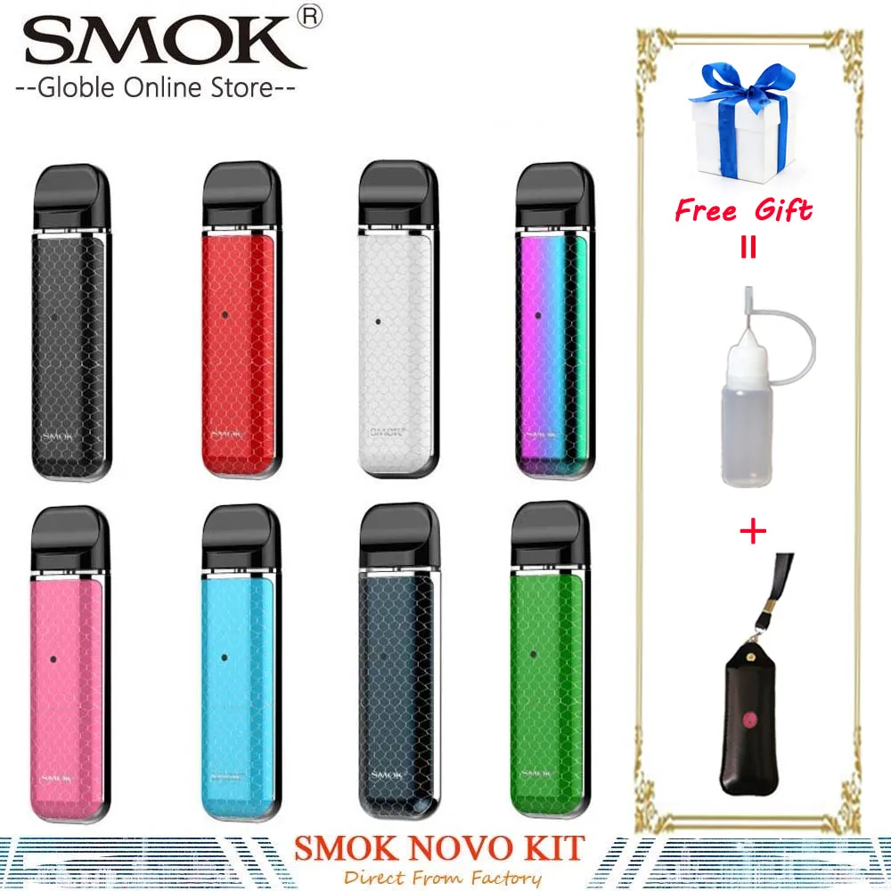 В наличии! SMOK NOVO набор 450mAh Novo устройство 2 мл Pod испаритель электронные сигареты Vape