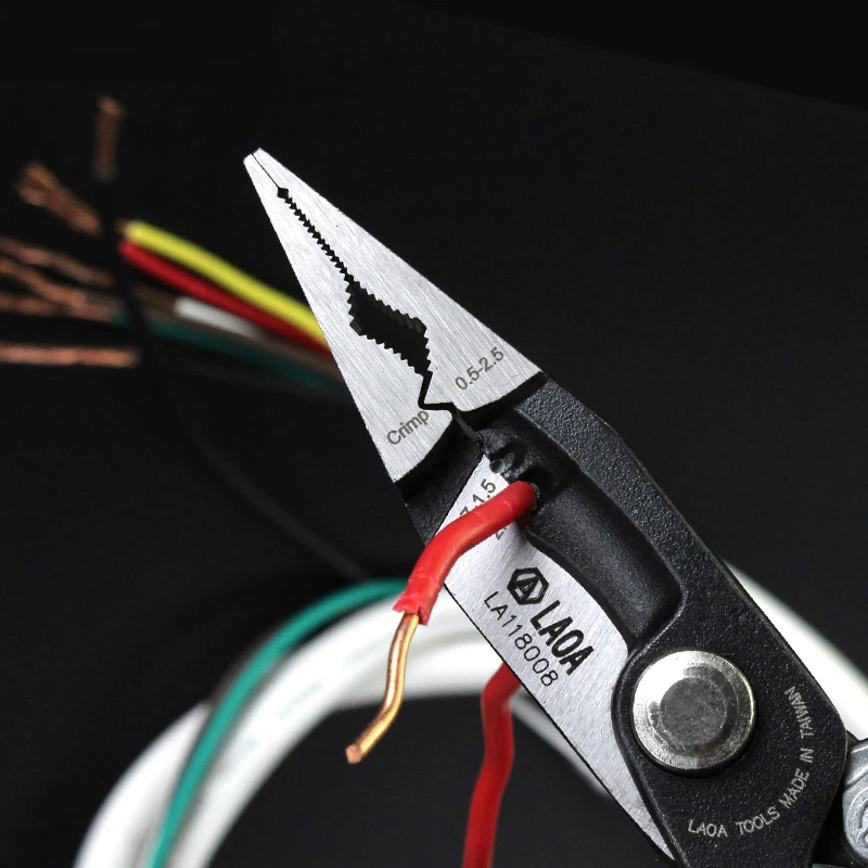 

Insulated Electrician Pliers Vde Crimping Tools Nippers Cable Wire Stripper Long Nose Vde Pliers