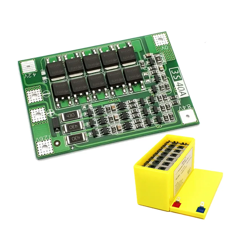 12В 3S7P литиевая перезаряжаемая батарея коробка с батарейным отсеком + кронштейн 40A