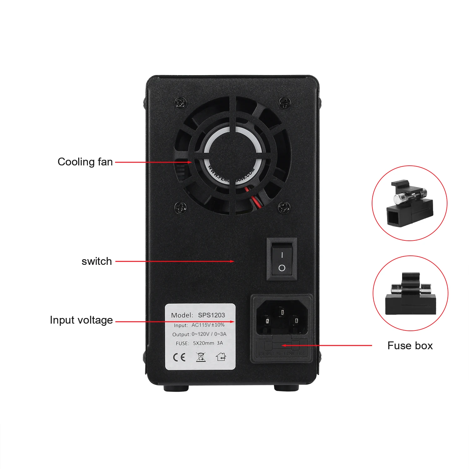 220V 0 120V 3A DC Питание Напряжение стабилизированный источник регулируется питание