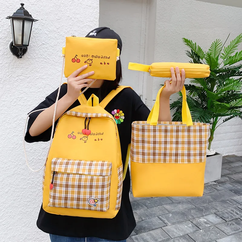 

2020 Backpack Women Backpack Fashion Women Shoulder Bag Solid Color School Bag For Teenage Girl Children Backpacks Travel Bag