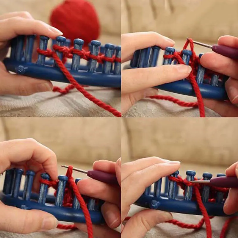 Новинка 4 шт./компл. сделай сам круглая шляпа вязаный набор ткацкого станка