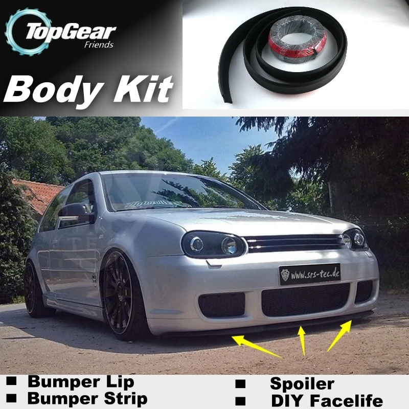 Бампер дефлектор губ для Volkswagen VW Gol Parati Pointer Saveiro Voyage G2 G3 G4 G5 юбка спойлера/комплект