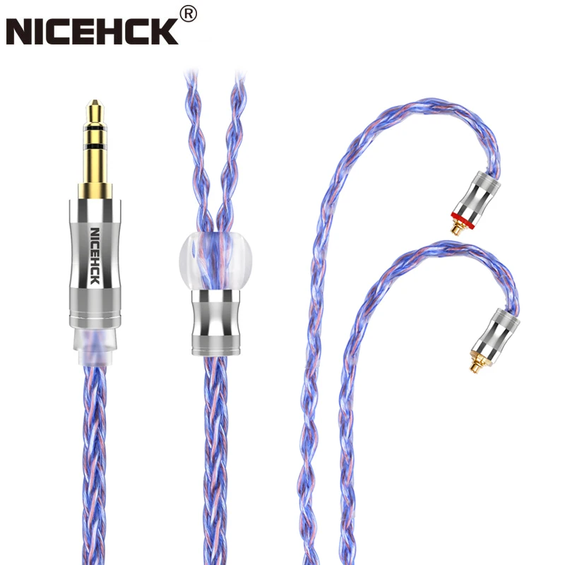 NiceHCK SpaceCloud Flagship 6N Litz посеребренный OCC + 7N Mix коаксиальный кабель для наушников 3 5/2 5/4