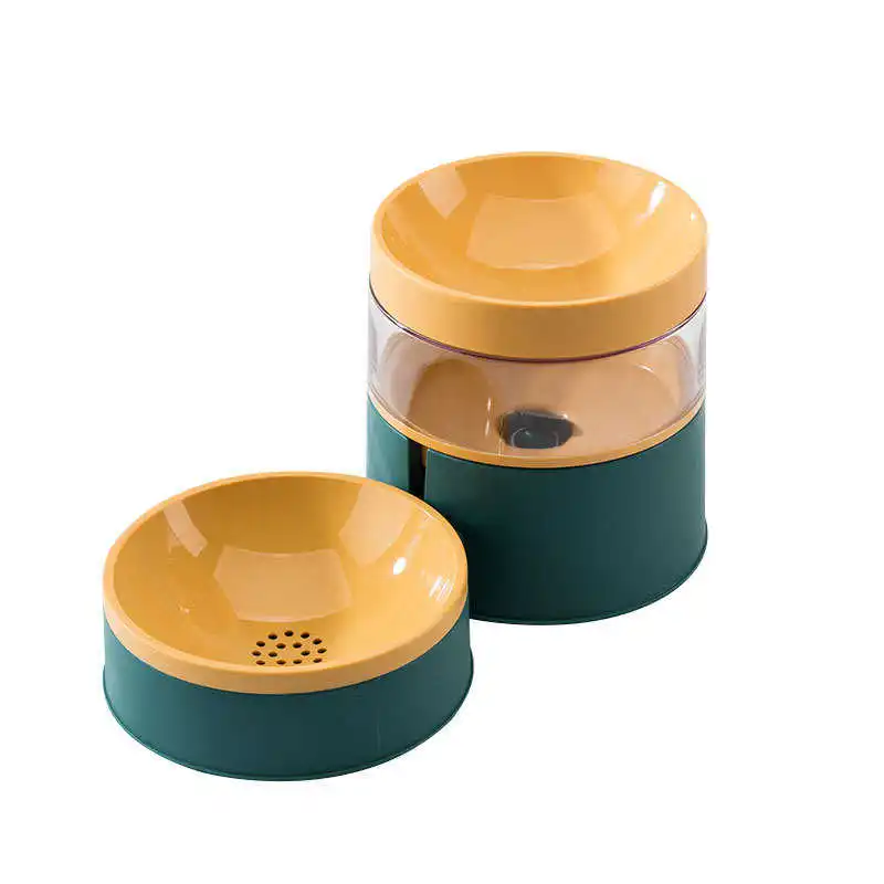 

Cat bowl automatic drinking water feeder integrated anti overturning dog bowl cat food bowl rice bowl water bowl double