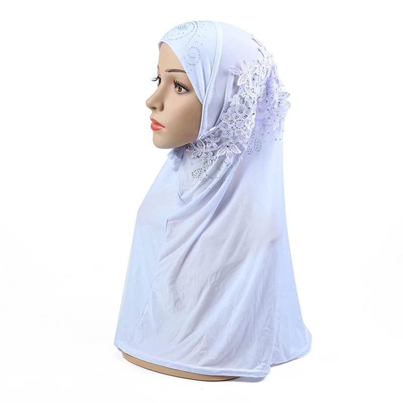 

BOHOWAII Read to Wear Instant Hijab Scarf Muslim Girl Fashion Headwear Turban Bonnet Diamonds Niqab Summer Cool Prayer Hoofddoek