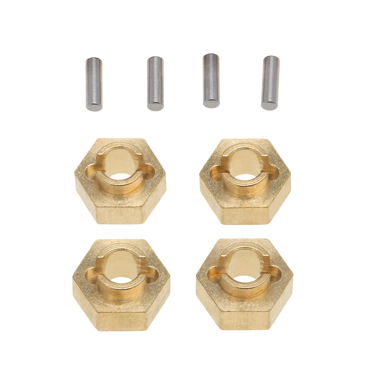 

4Pcs 1/24 RC 3mm Brass Hex Adapter for Axial SCX24 AXI00002 DIY Accessories