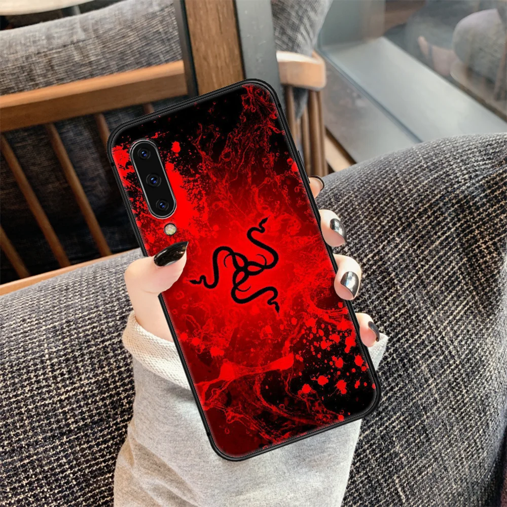 

Razer Brand Phone Case Cover For Samsung Galaxy A10 A11 A20 E A21 A30 A40 A50 A51 A70 A71 A81 S black Cell 3D Bumper Painting