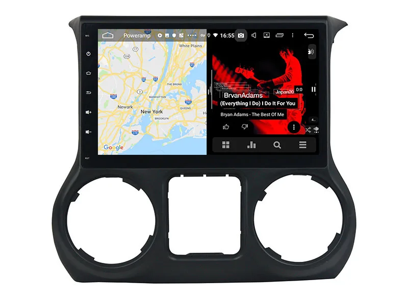 Belsee 10,1 экран Android 9,0 Авто головное устройство Радио Стерео навигация для Jeep Wrangler JK 2011 2012 2013