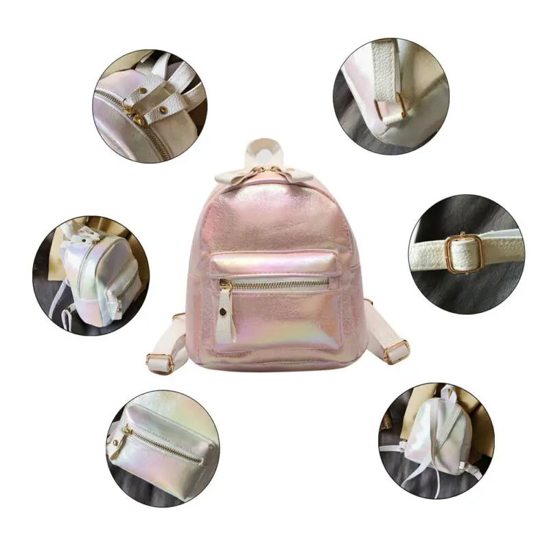 Маленький градиентный рюкзак для девочек женская школьная мини-сумка дорожный