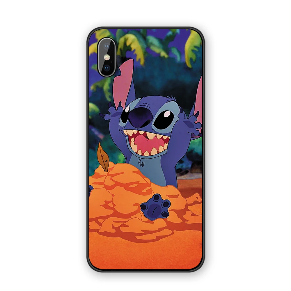 Прекрасный чехол для телефона Disneys Stitch, Силиконовые Мягкие Мультяшные из ТПУ для Iphone X XS MAX 5 5S 6 6S 7 8 Plus 11 11Pro Max - Цвет: 12070