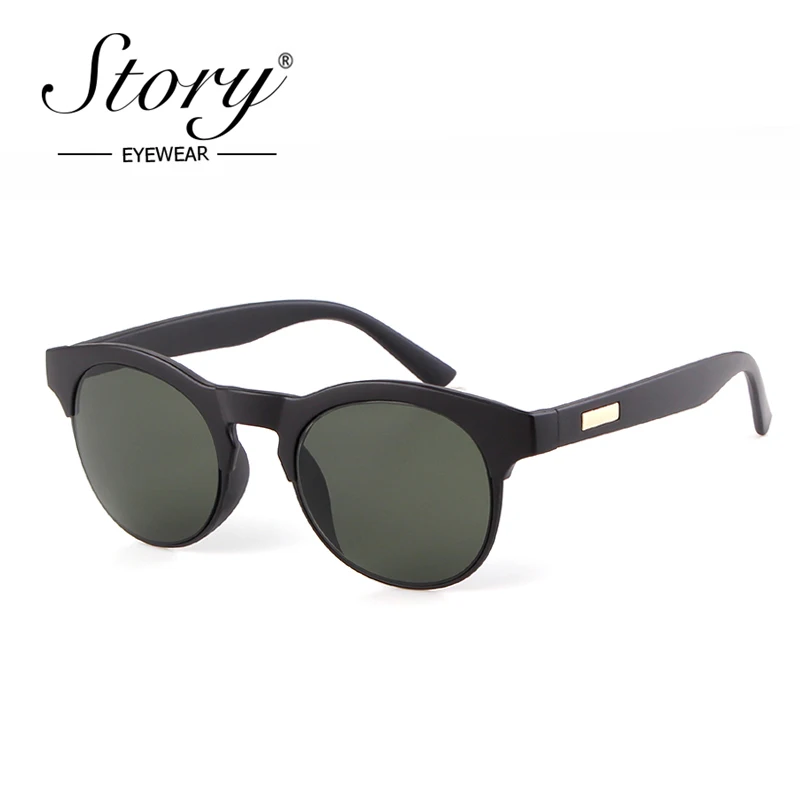 Солнечные очки половинчатой овальной формы UV400 для мужчин и женщин брендовые